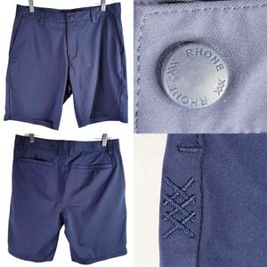 Rhone Commuter 9" Athletic Golf Comfort Shorts Navy Blue Mens Size 32